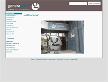 Tablet Screenshot of generasalud.com.ar